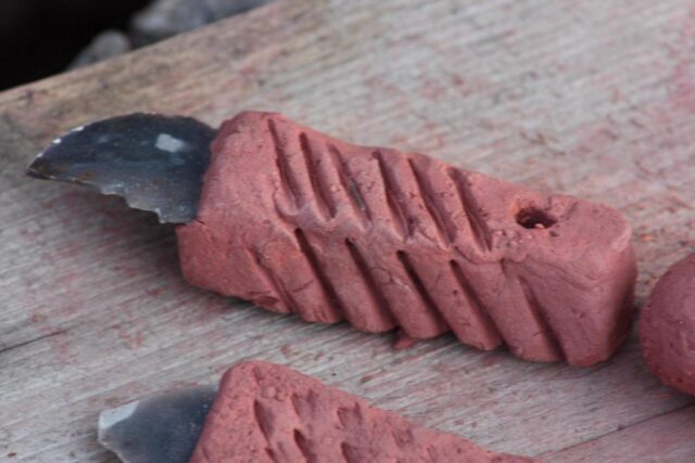 Steinzeitmesser Steinzeitmesser|Töpfern|Feuerbrand